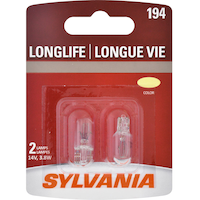 194 Sylvania Long Life Mini Bulb, 2-pk