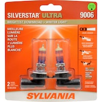 Ampoule de phare à halogène Sylvania 9006 SilverStar ULTRA performance, paq. 2 Front_Flat