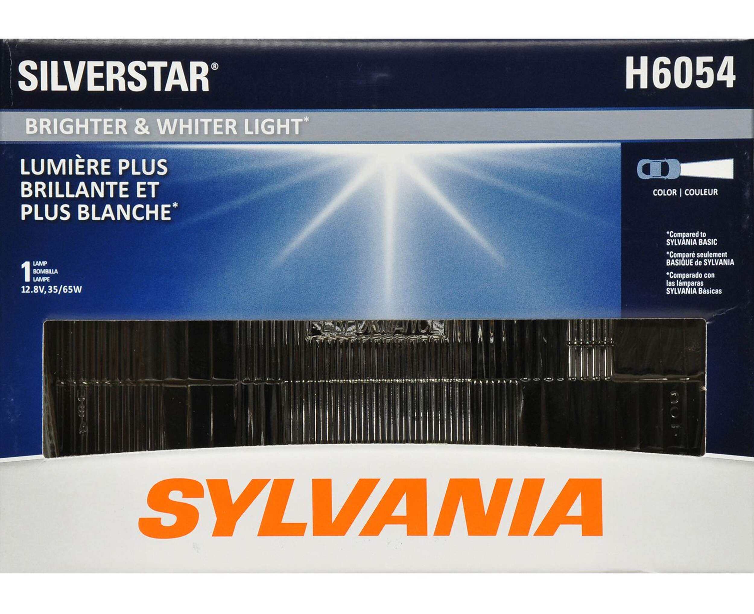 Phare scellé Sylvania SilverStar, H6054, paq. 1 Front_Flat
