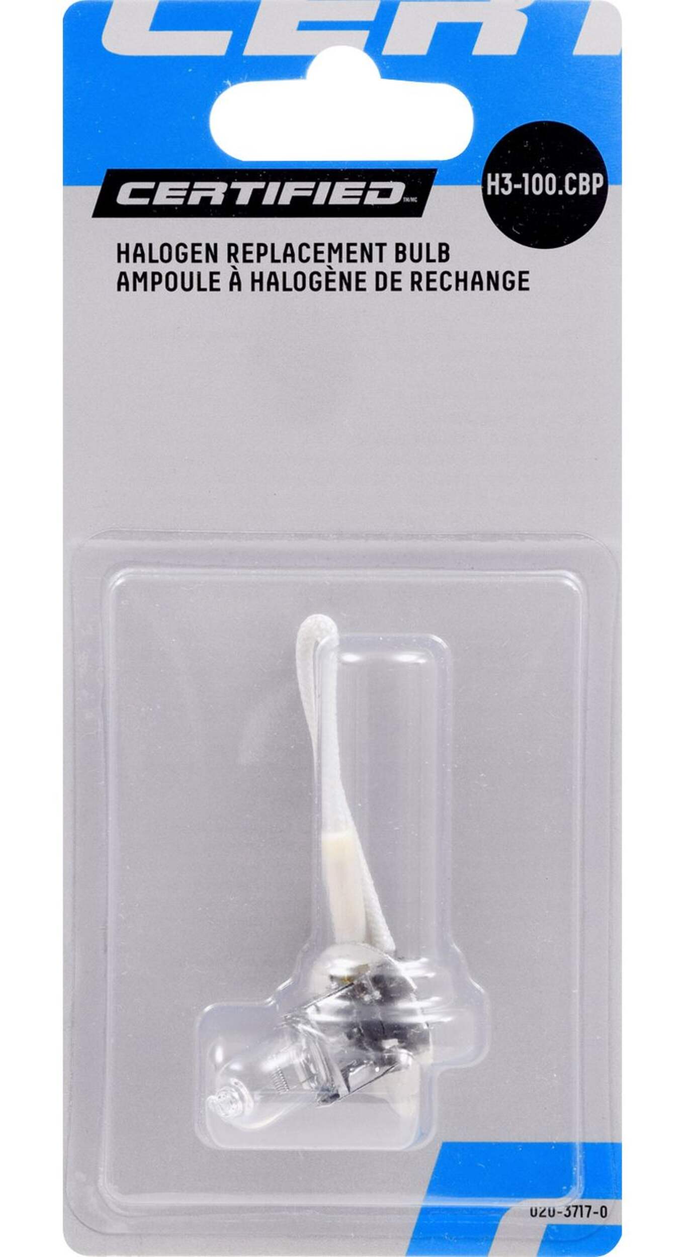 Certified H3-100W Halogen Fog Bulb, 1-pk Front_Flat