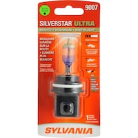 Ampoule de phare à halogène Sylvania SilverStar Ultra 9007, lumière plus blanche, paq. 1 Front_Flat