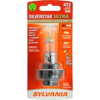 Sylvania H13 SilverStar® ULTRA Halogen Headlight Bulb, Whiter Light, 1-pk Front_Flat