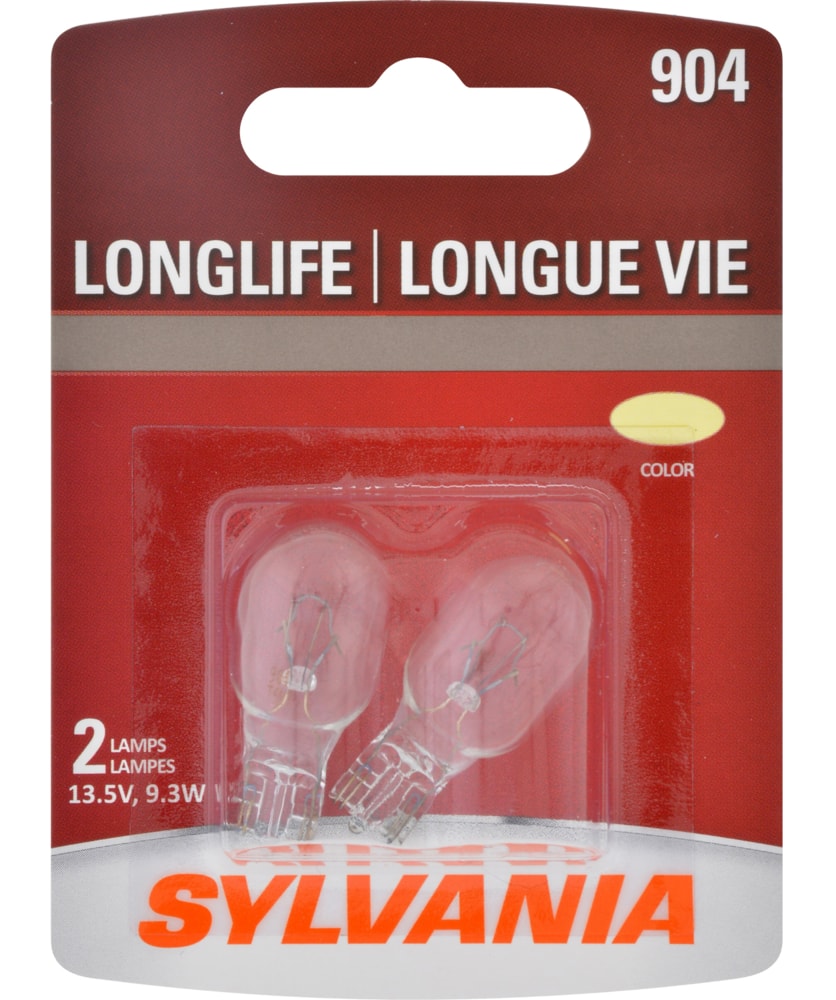 904 Sylvania Long Life Mini Bulb, 2-pk