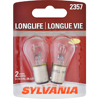 2357 Sylvania Long Life Mini Bulb, 2-pk Front_Flat