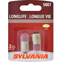 Ampoules miniatures Sylvania longue durée 5007, paq. 2 Front_Flat