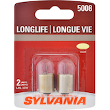 5008 Sylvania Long Life Mini Bulb, 2-pk Front_Flat
