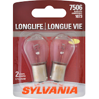 7506 Sylvania Long Life Mini Bulb, 2-pk Front_Flat