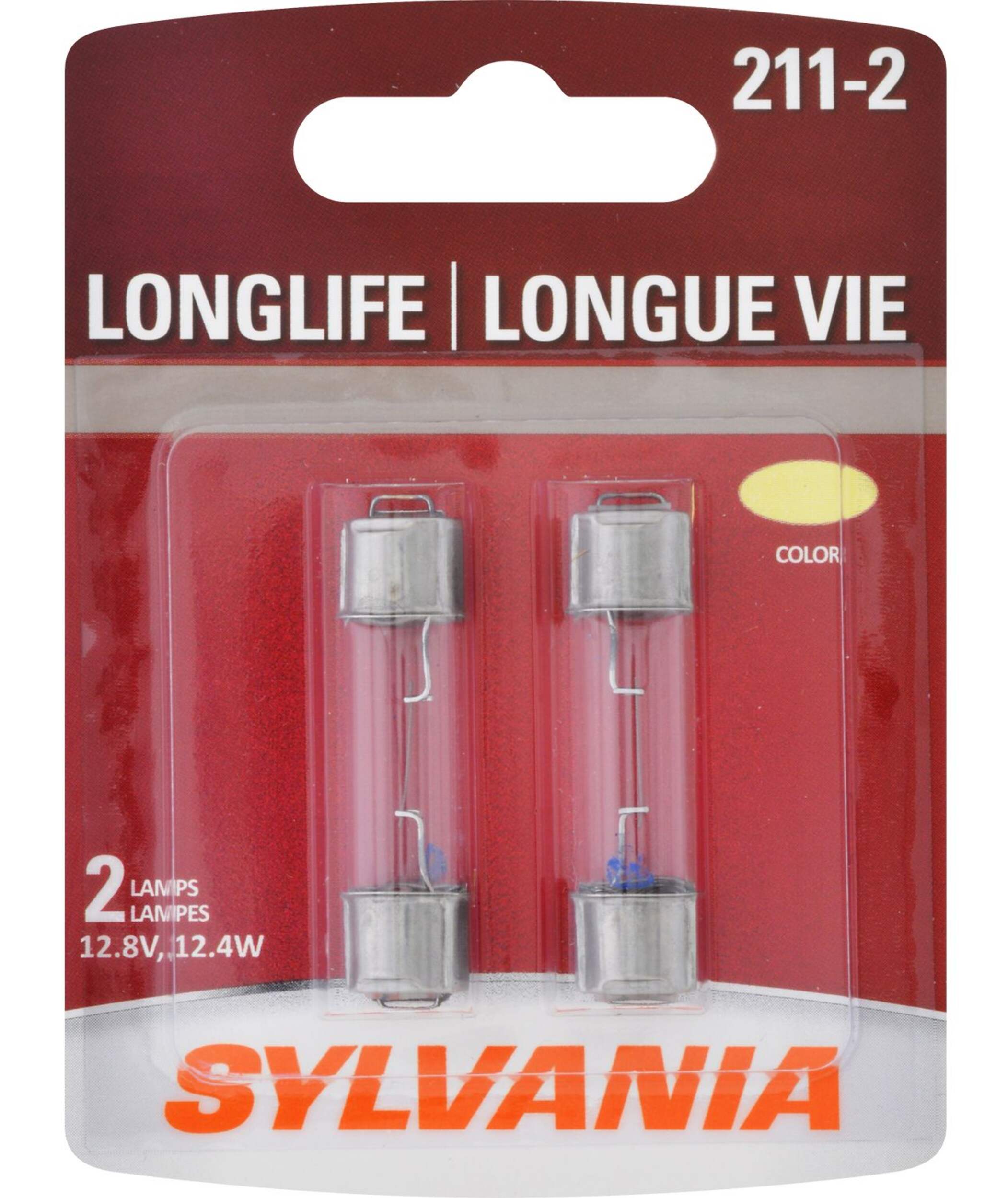 Ampoules miniatures Sylvania longue durée&nbsp;211-2, paq. 2 Front_Flat
