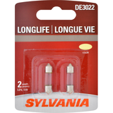 DE3022 Sylvania Long Life Mini Bulb, 2-pk Front_Flat