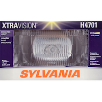 Phare scellé Sylvania XtraVision H4701, lumière plus brillante, paq. 1 Front_Flat