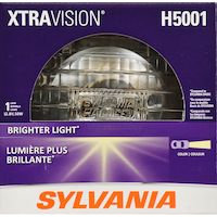 Phare scellé Sylvania XtraVision® H5001, lumière plus vive, paq. 1 Front_Flat