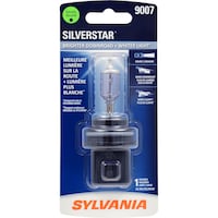 Ampoule de phare à halogène Sylvania SilverStar 9007, lumière plus blanche, paq. 1 Front_Flat