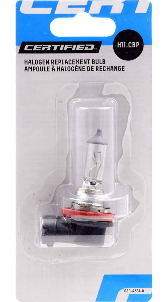 H11 Certified Halogen Headlight Bulb, 1pk Canadian Tire