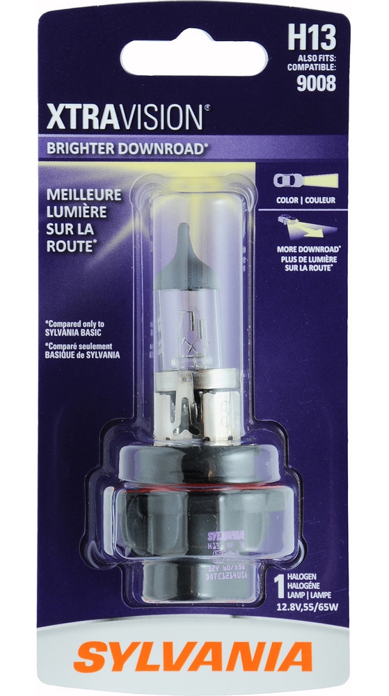 H13 Sylvania Halogen Headlight Bulb, 1pk Canadian Tire
