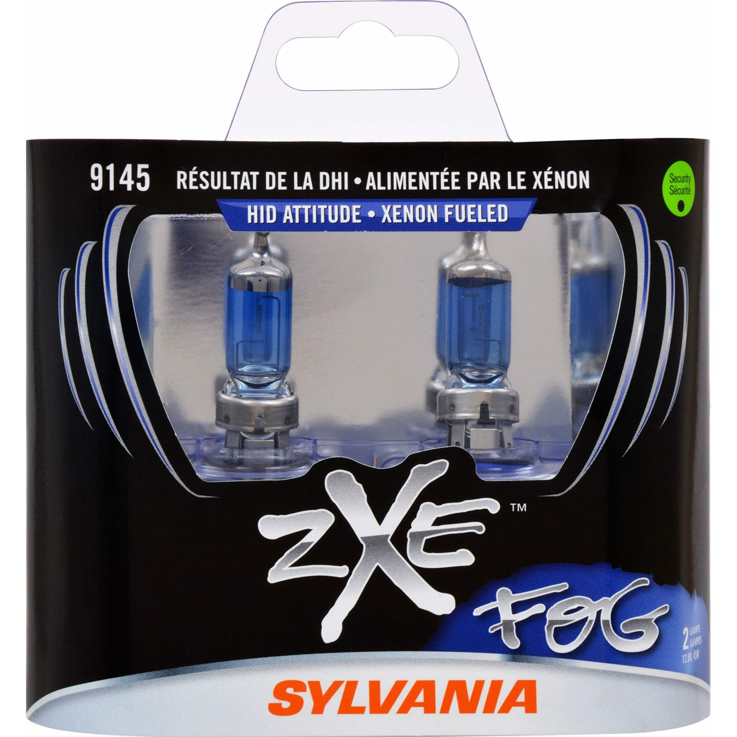 9145 Sylvania SilverStar® zXe Fog Light Bulb, 2-pk Front_Flat