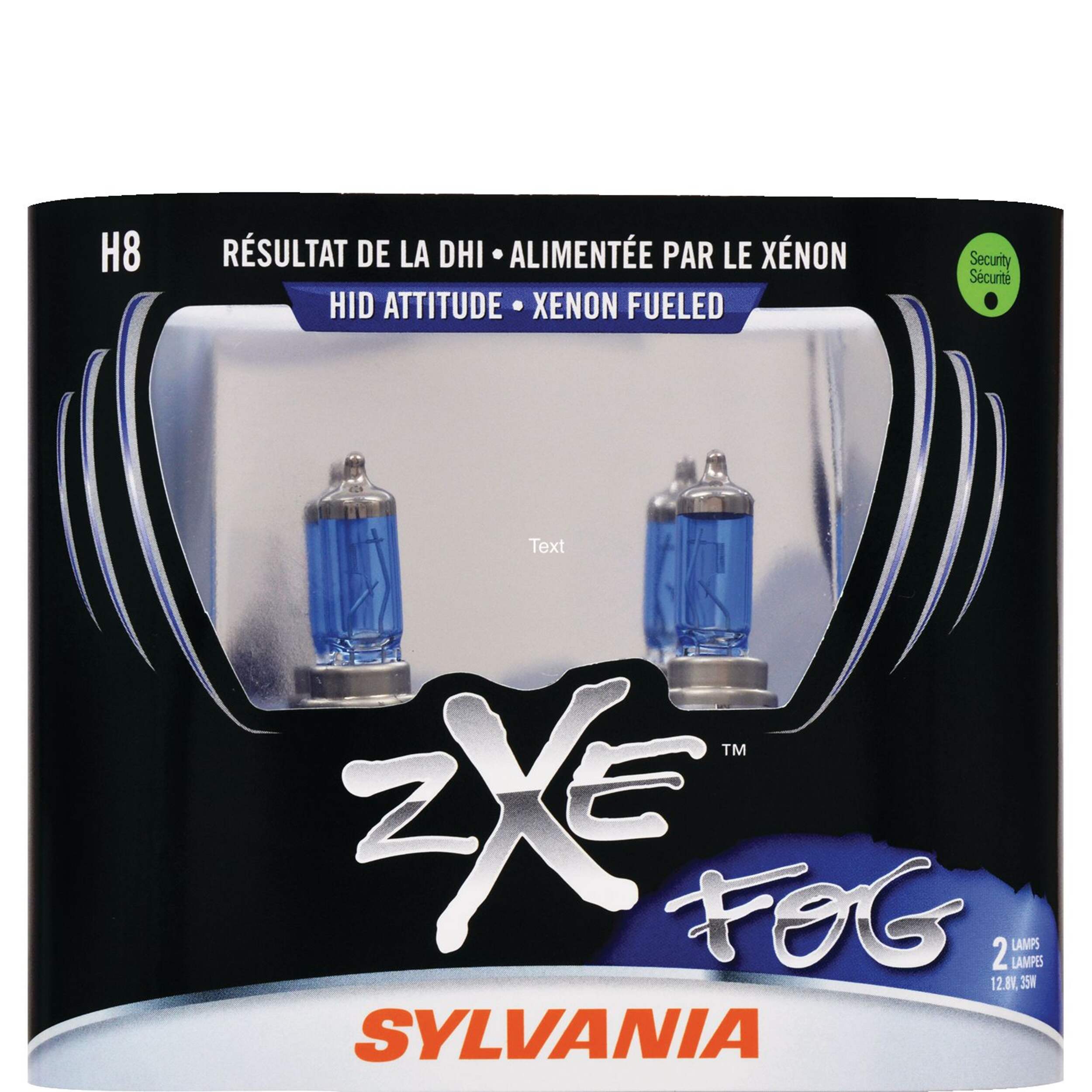 H8 Sylvania SilverStar® zXe Fog Light Bulb, 2-pk Front_Flat