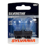 4057 Sylvania SilverStar® Mini Bulb, Whiter Light, 2-pk Front_Flat
