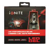 H7 Ignite LED Globes/Headlights, 6000k Cool White Light, 2-pk Front_Flat