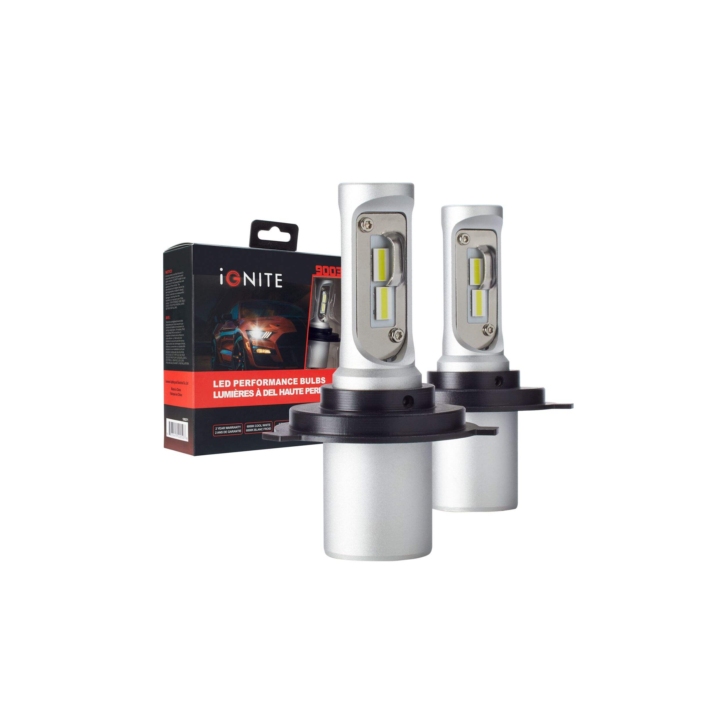 9003 Ignite LED Headlights, 6000k Cool White Light, 2pk Canadian Tire