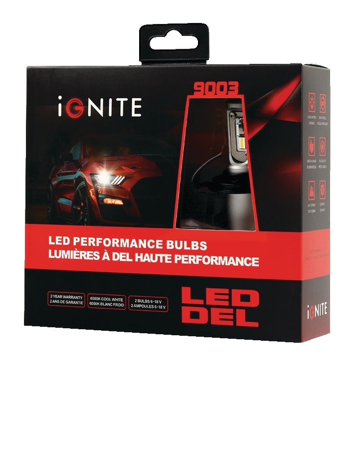 9003 Ignite LED Headlights, 6000k Cool White Light, 2pk Canadian Tire