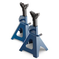 Certified Heavy-Duty Steel Jack and Axle Stands, Pair, 3-Ton
