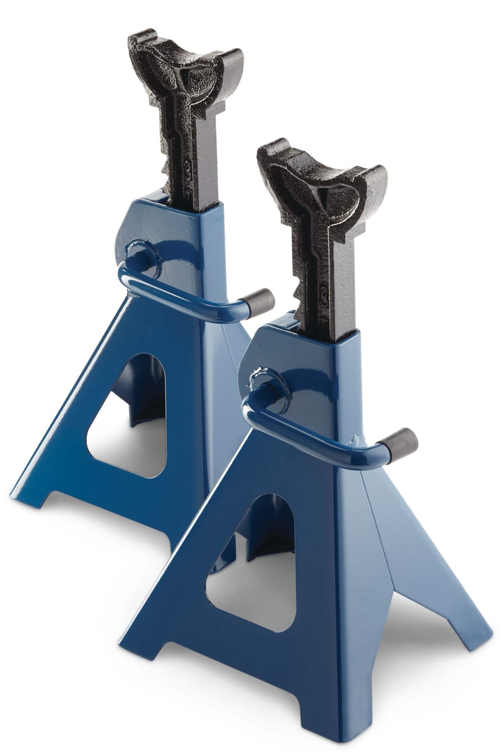 Certified Heavy-Duty Steel Jack and Axle Stands, Pair, 3-Ton Front_Three_Fourths_Angled_Left