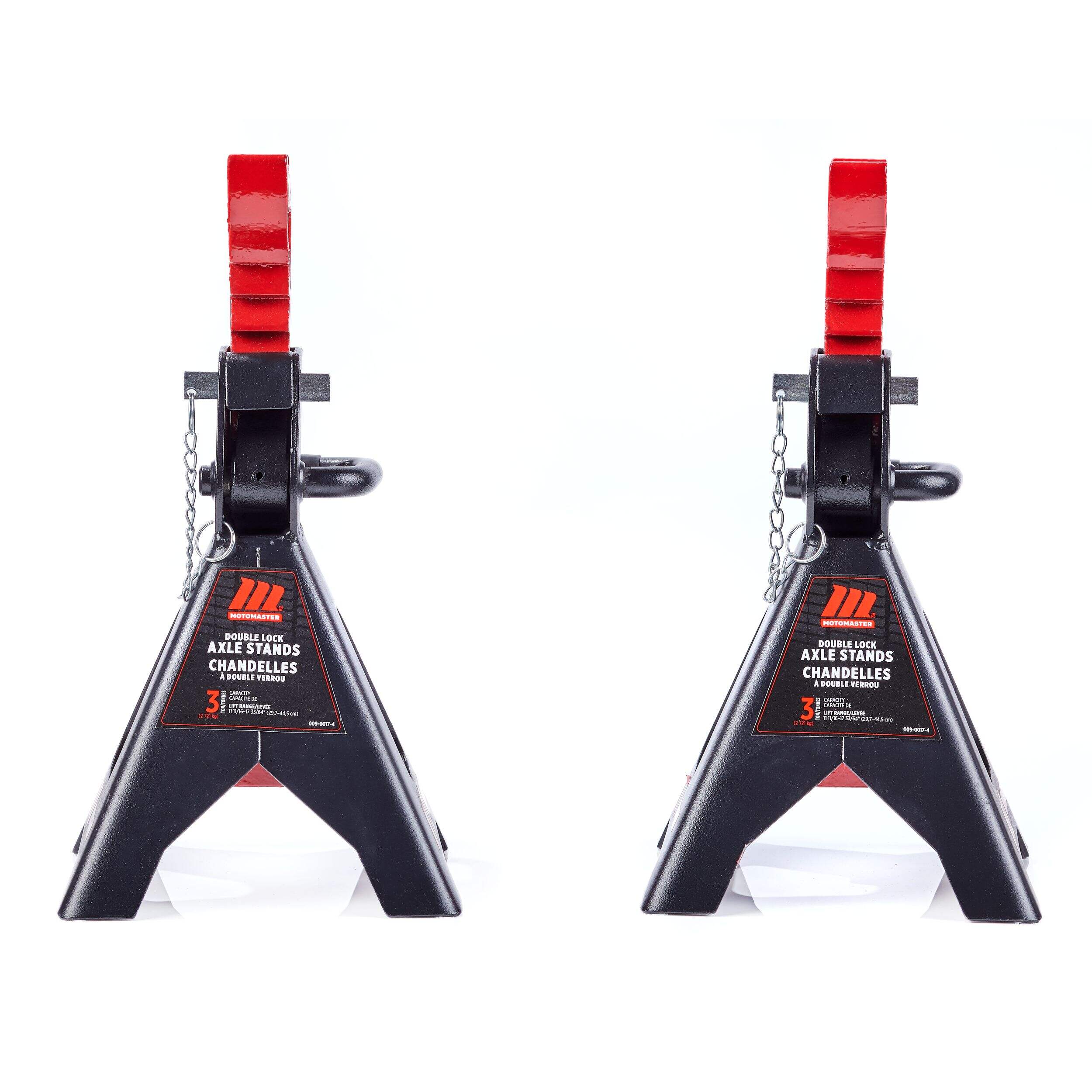 MotoMaster Heavy-Duty Steel Double-Lock 3-Ton Jack Stand / Axle Stands, Pair Side_Right