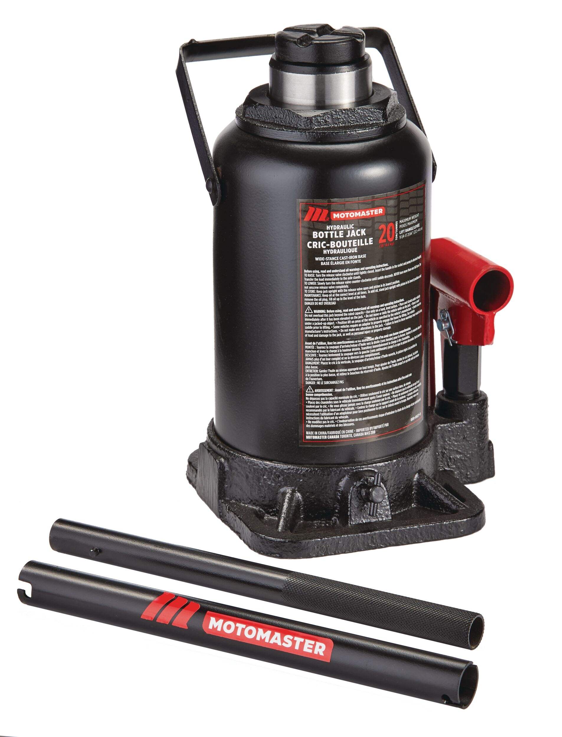 MotoMaster Hydraulic Jack, 20-Ton Composite_or_Mixed