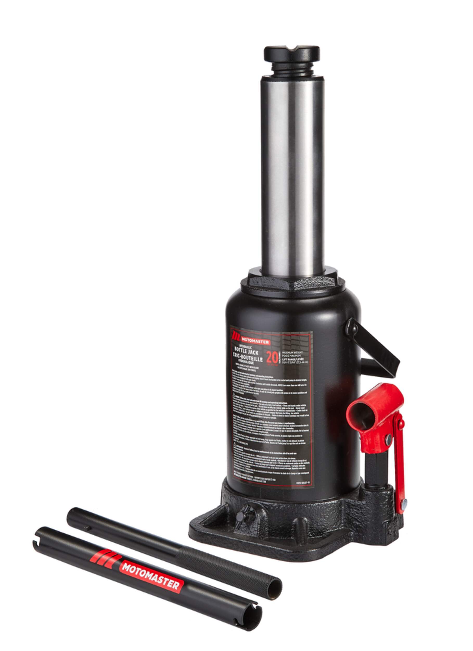 MotoMaster 20Ton Hydraulic Bottle Jack Canadian Tire