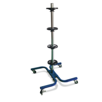 Certified Aluminum Tire Stand with Wheels, 275-lb Capacity Front_Angled_Left