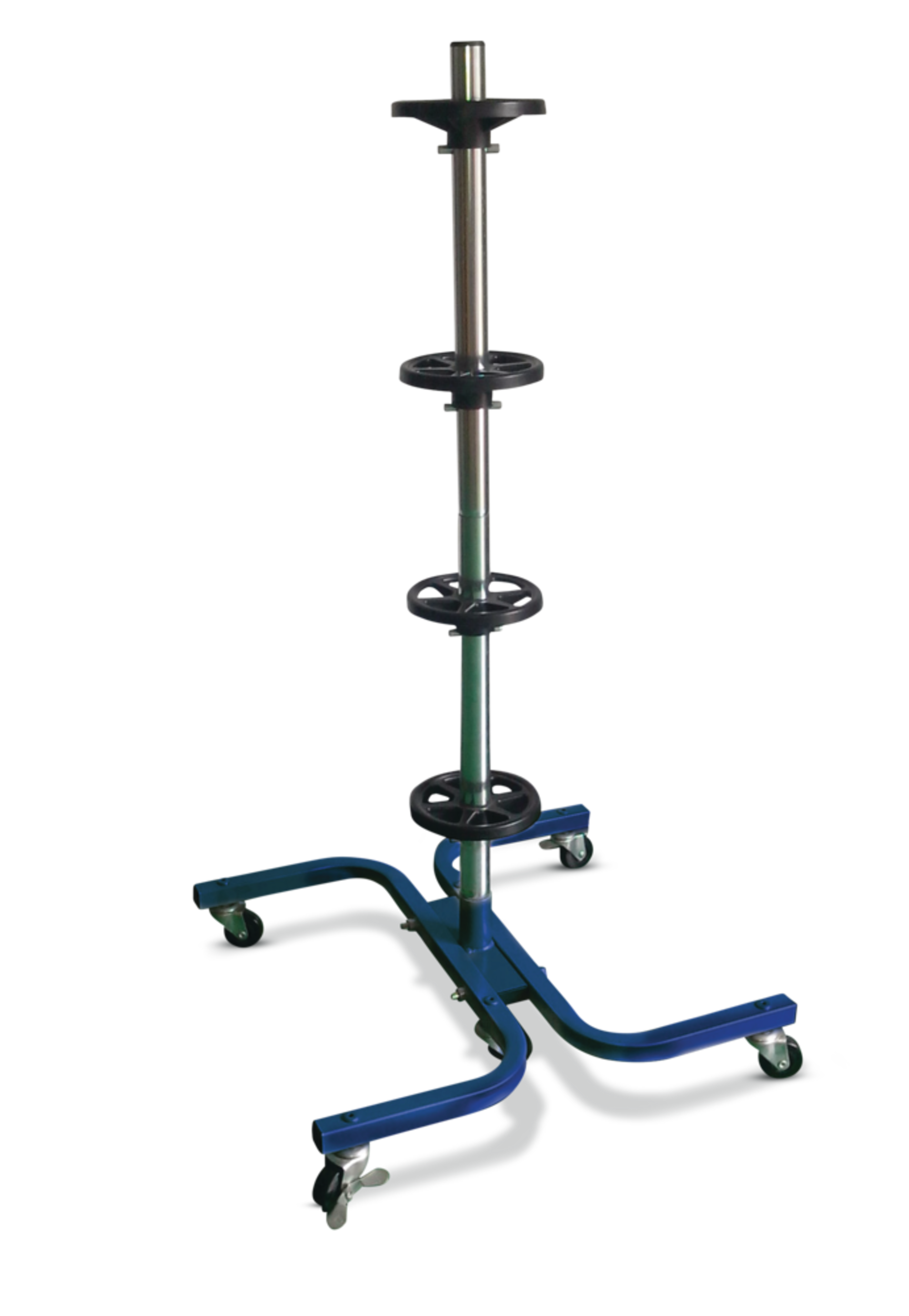 Support à pneus en aluminium à roulettes Certified, capacité de 275 lb Front_Angled_Left