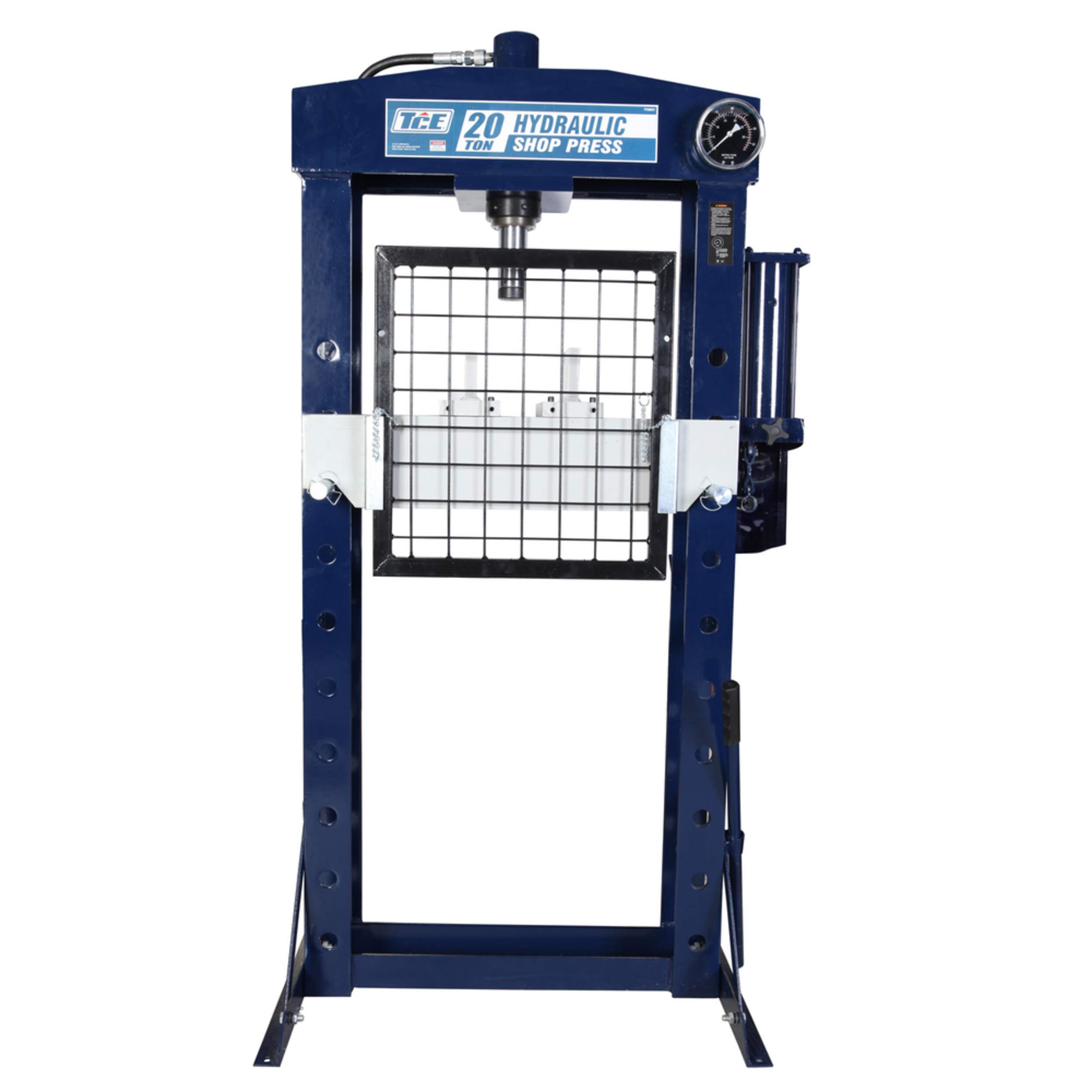 Presse d'atelier hydraulique professionnelle TCE, 20 tonnes Front_Flat