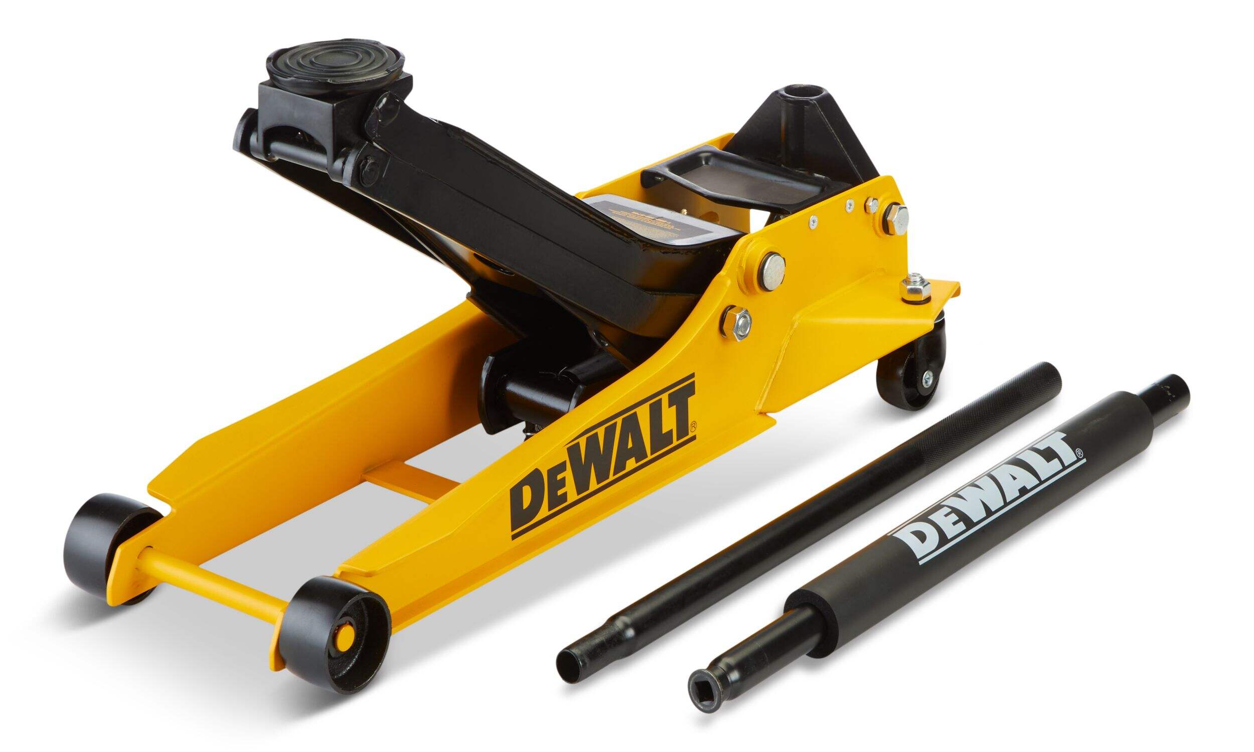 DEWALT Long Reach, Low Profile Garage Jack, 3-T Front_Angled_Right