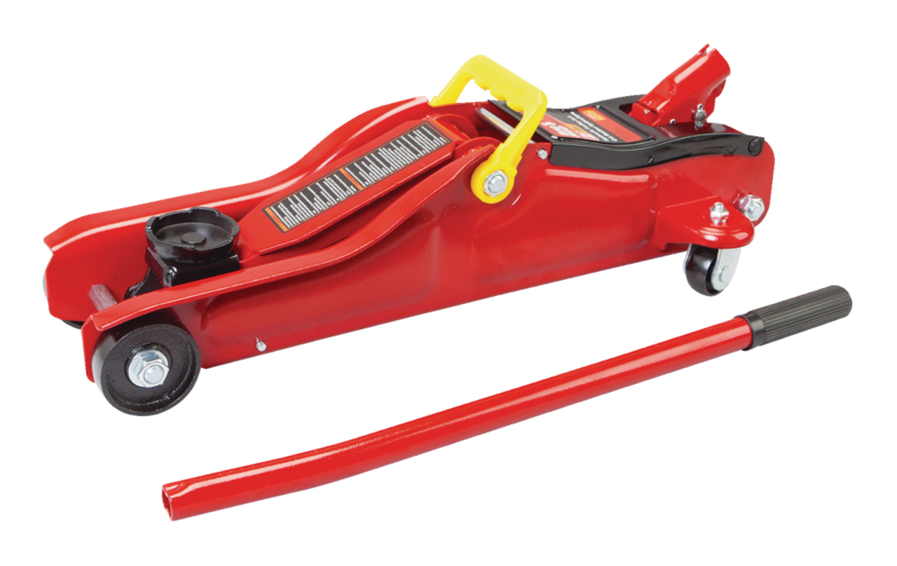 Low profile high top lift trolley jack