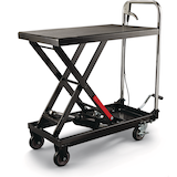 MotoMaster Rolling Lift Cart w/ Adjustable Height, 500-lb Front_Angled_Left