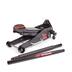 MotoMaster Quick Lift Steel/Aluminum Garage Jack, 3-Ton, Black Front_Three_Fourths_Angled_Left