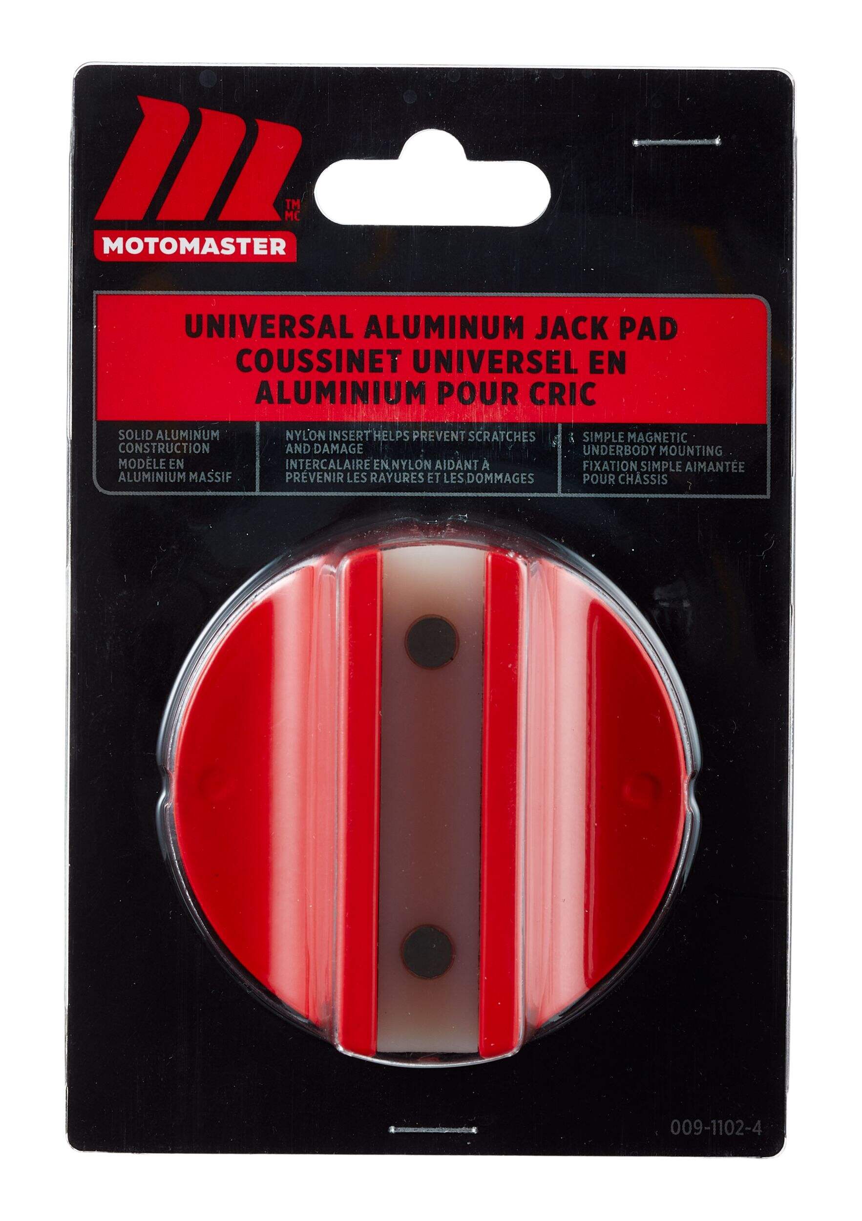 MotoMaster Aluminum Garage Jack Pad Front_Flat