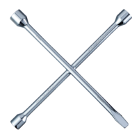 Certified Metric 3-Way Lug Wrench, 14-in Front_Flat