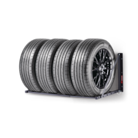 MotoMaster Foldable Tire Rack 300-lb Front_Three_Fourths_Angled_Left