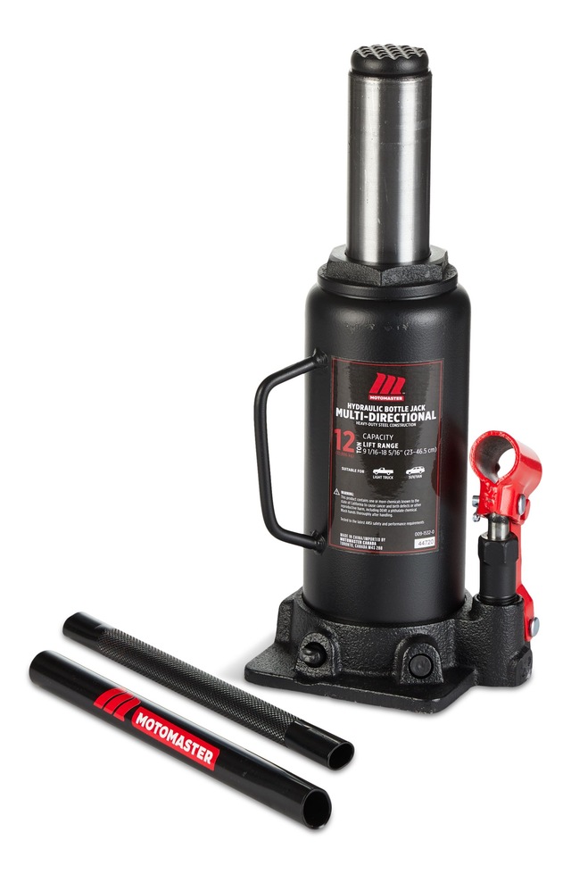 MotoMaster MultiDirectional Hydraulic Bottle Jack, 12Ton Canadian Tire