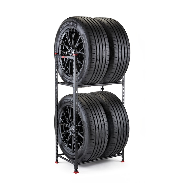 MotoMaster Adjustable Tire Storage Shelves / Tire Rack 300lb