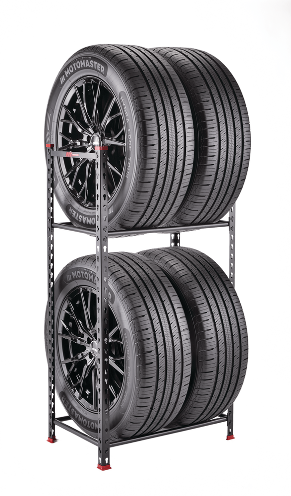 MotoMaster Adjustable Tire Storage Shelves / Tire Rack 300lb