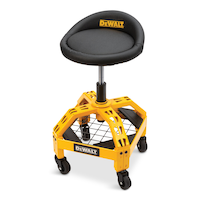 DEWALT Adjustable Height Swivel Shop Stool, 22.5-in to 26.8-in