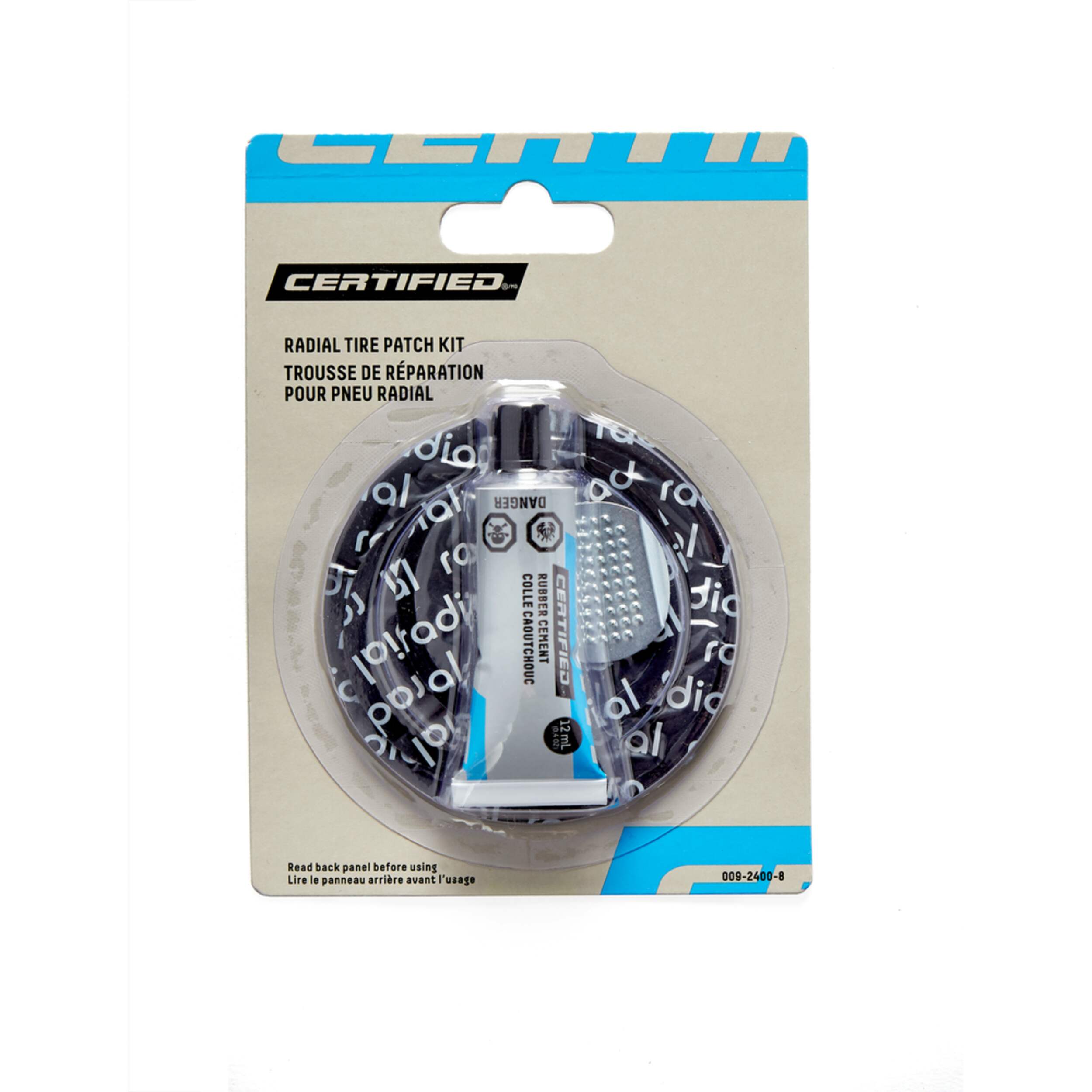 Certified HeavyDuty Radial Tire Patch Kit w/ Rubber Cement Canadian Tire