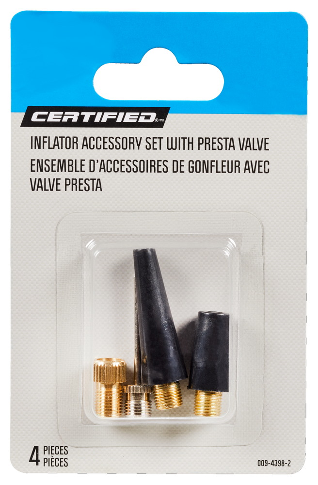 Certified Inflator Accessory Set with Presta Valve Adaptor Canadian Tire