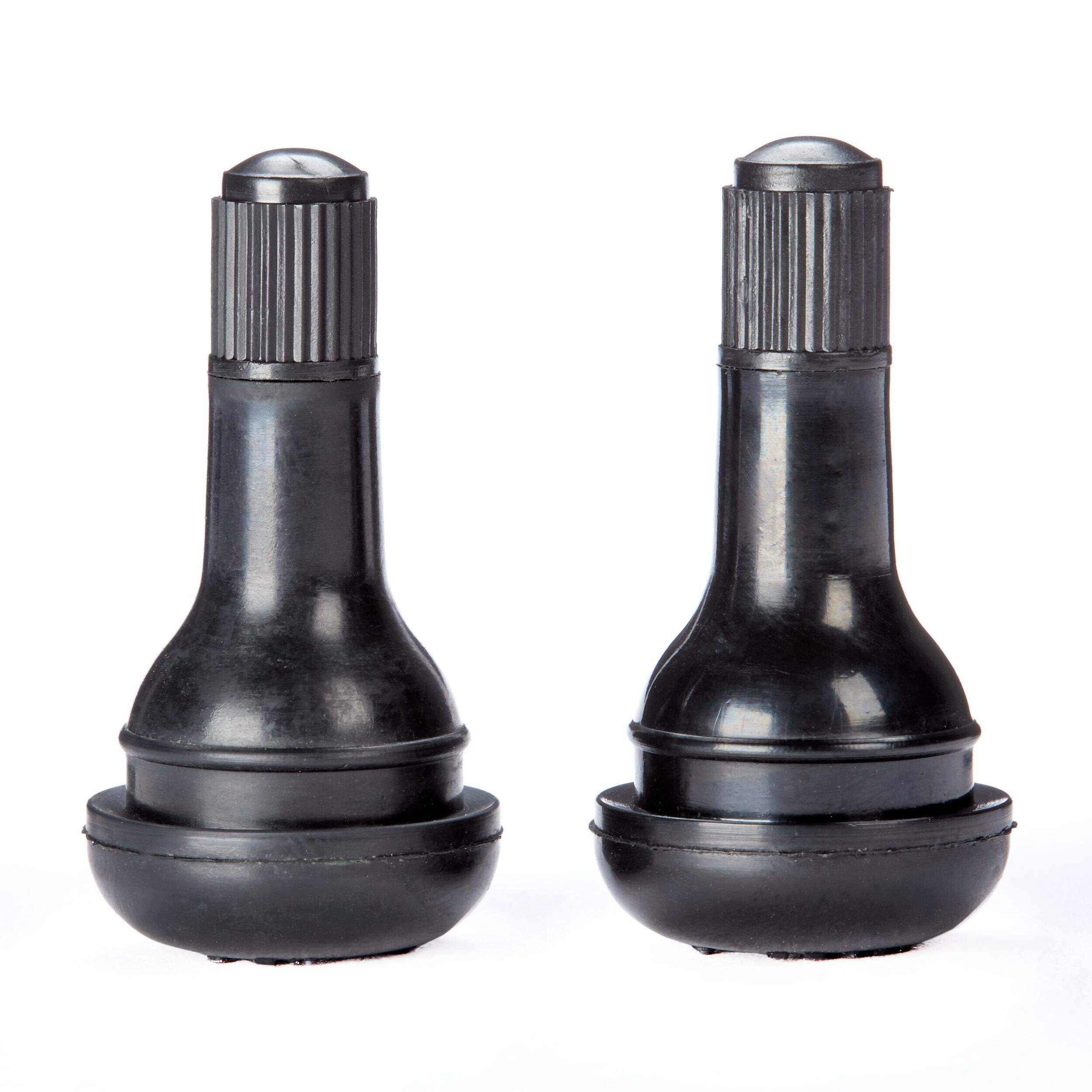 Certified TR415 Rubber & Copper Tubeless Tire Valves, 2-pcs Front_Flat