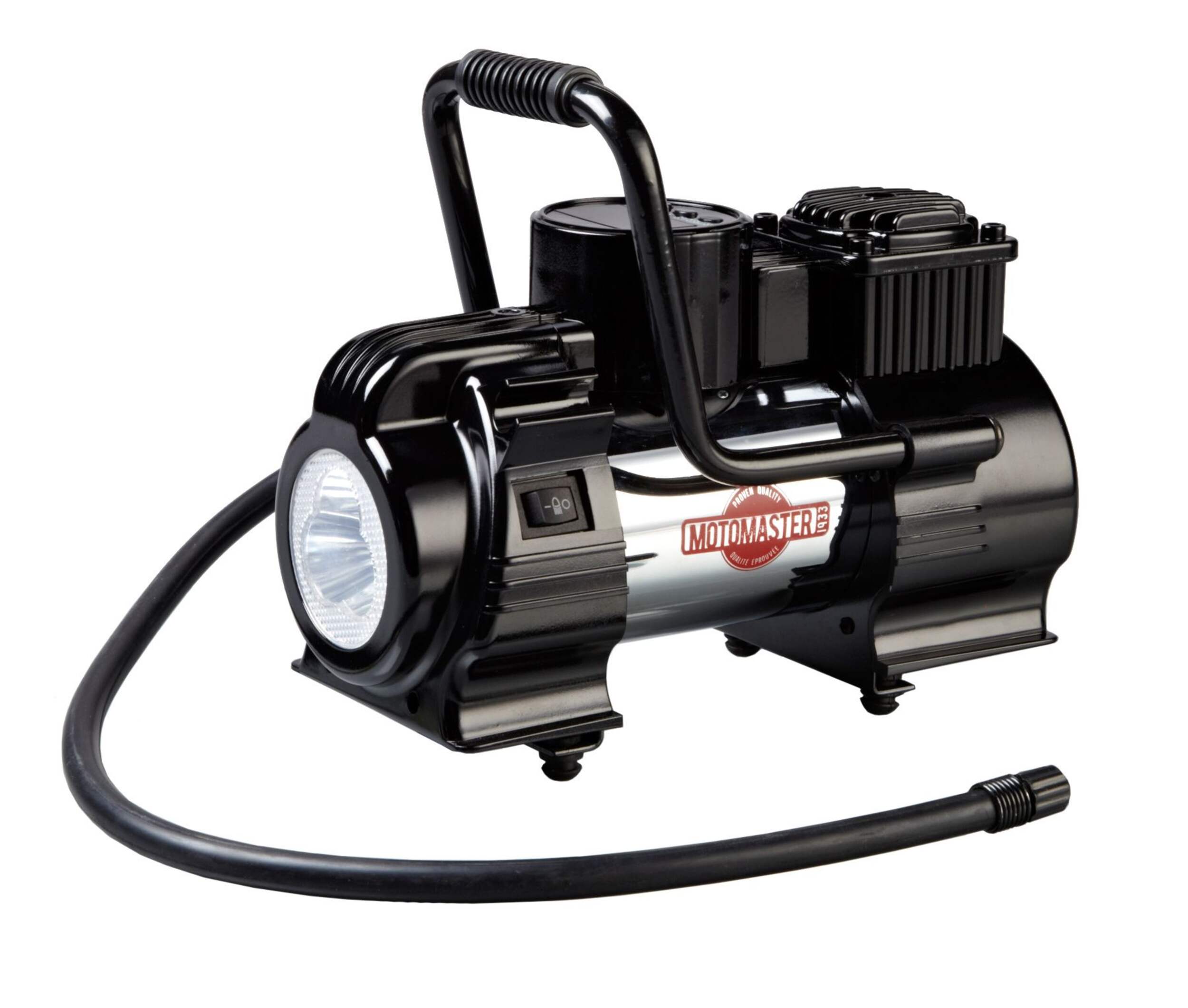 MotoMaster 12V Direct Drive Digital Air Compressor, 3-Minute Front_Three_Fourths_Angled_Left