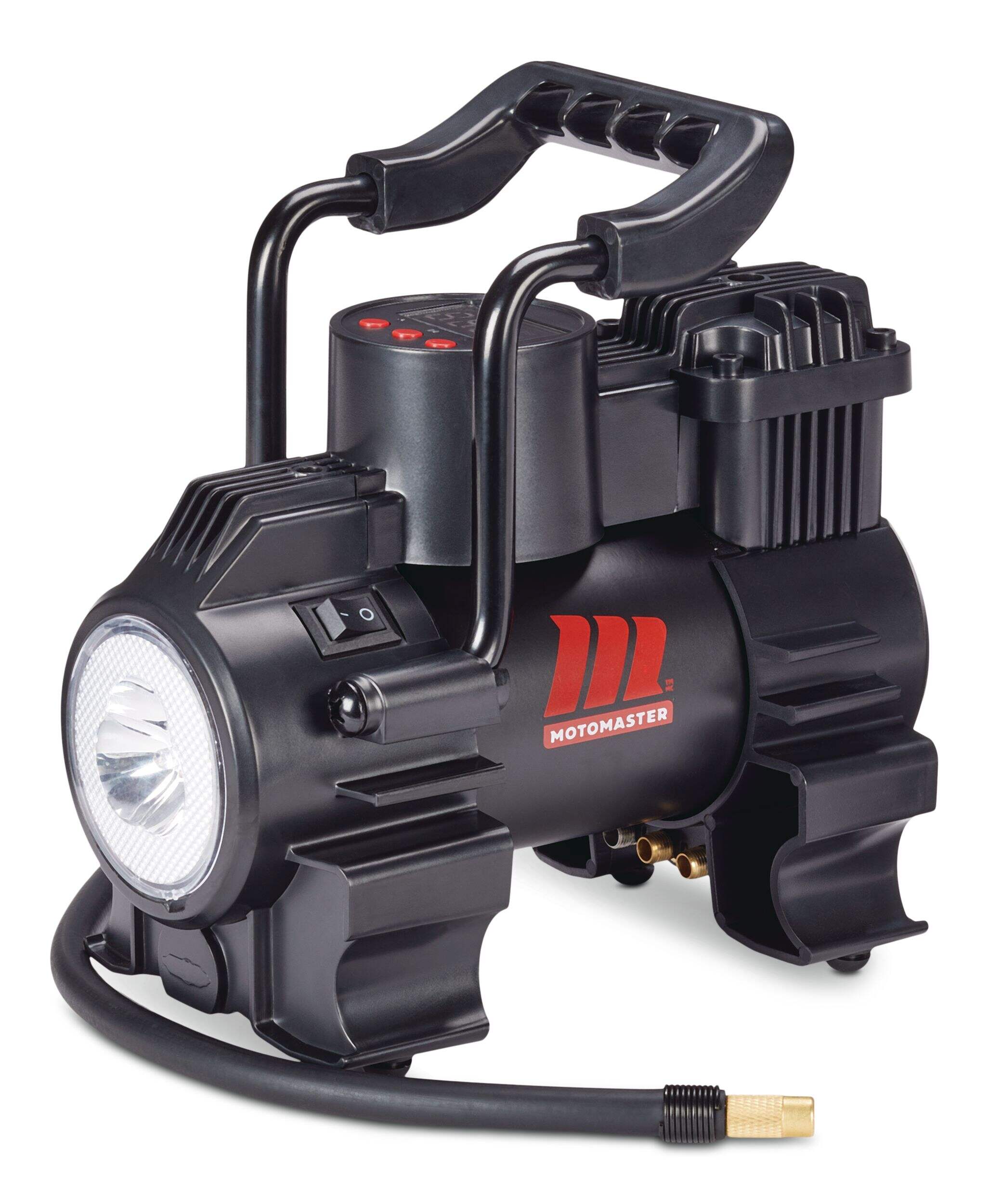 MotoMaster 12 V Direct Drive Portable Air Compressor / Tire Inflator, 3 Min Front_Three_Fourths_Angled_Right