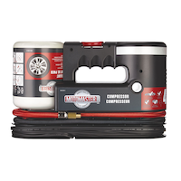 MotoMaster Analog, 12 V Portable Air Compressor / Tire Inflator Repair Kit, 4 Min Front_Flat