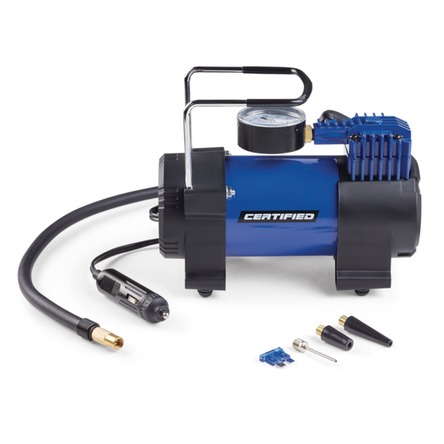 Certified 12 V Direct Drive Portable Air Compressor / Tire Inflator